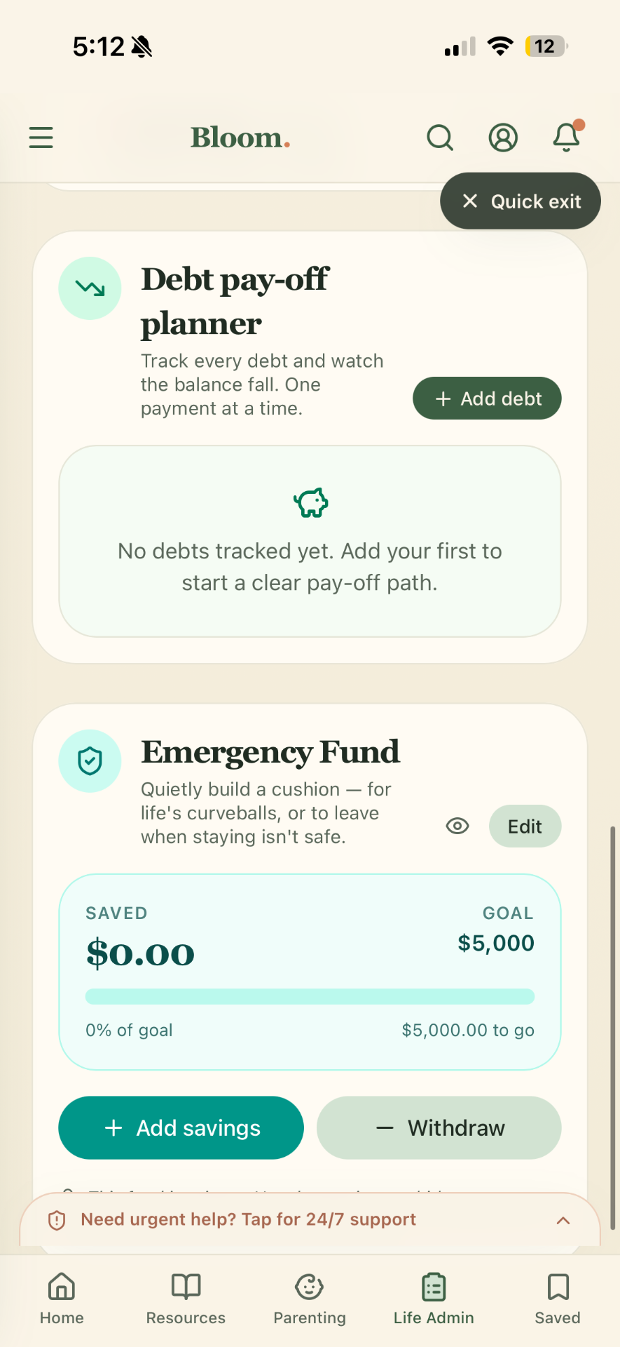 Life admin — bills & debt pay-off